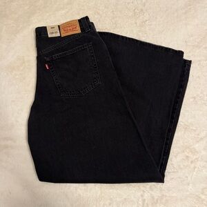black levi’s 94 baggy wide leg jeans